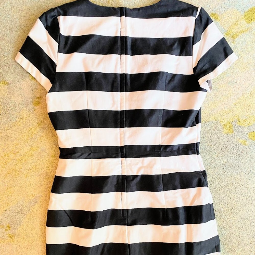 Black and white striped dress H&M Size 8